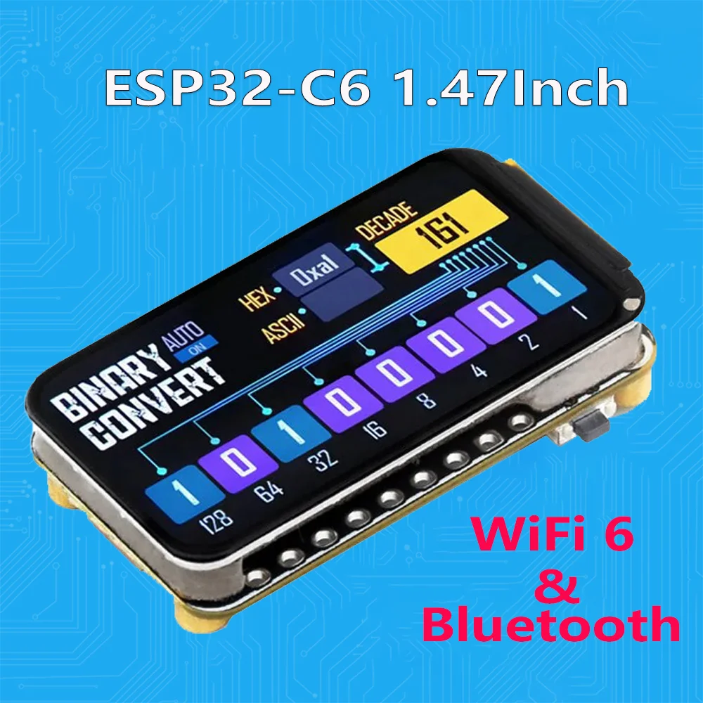 

Waveshare ESP32-C6 1.47inch Display Development Board 172×320 Supports WiFi 6 & Bluetooth ESP32 1.47 inch Touch Display Type-C