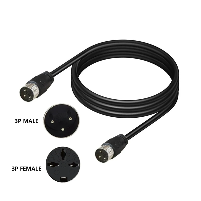ความยาว 50 ซม. ถึง ซม. สายเคเบิลขั้วต่อ DIN 3Pin ชายกับชายสำหรับเครื่องเล่น