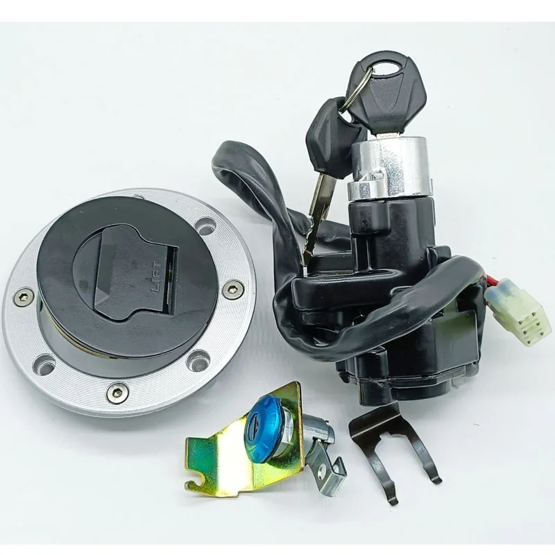 Ignition Switch Fuel Gas Cap Seat Lock Set For Suzuki SV650 GSX1400 1999 2000 2001 -2007 V-Strom DL 650 1000 2002 20032004-2012