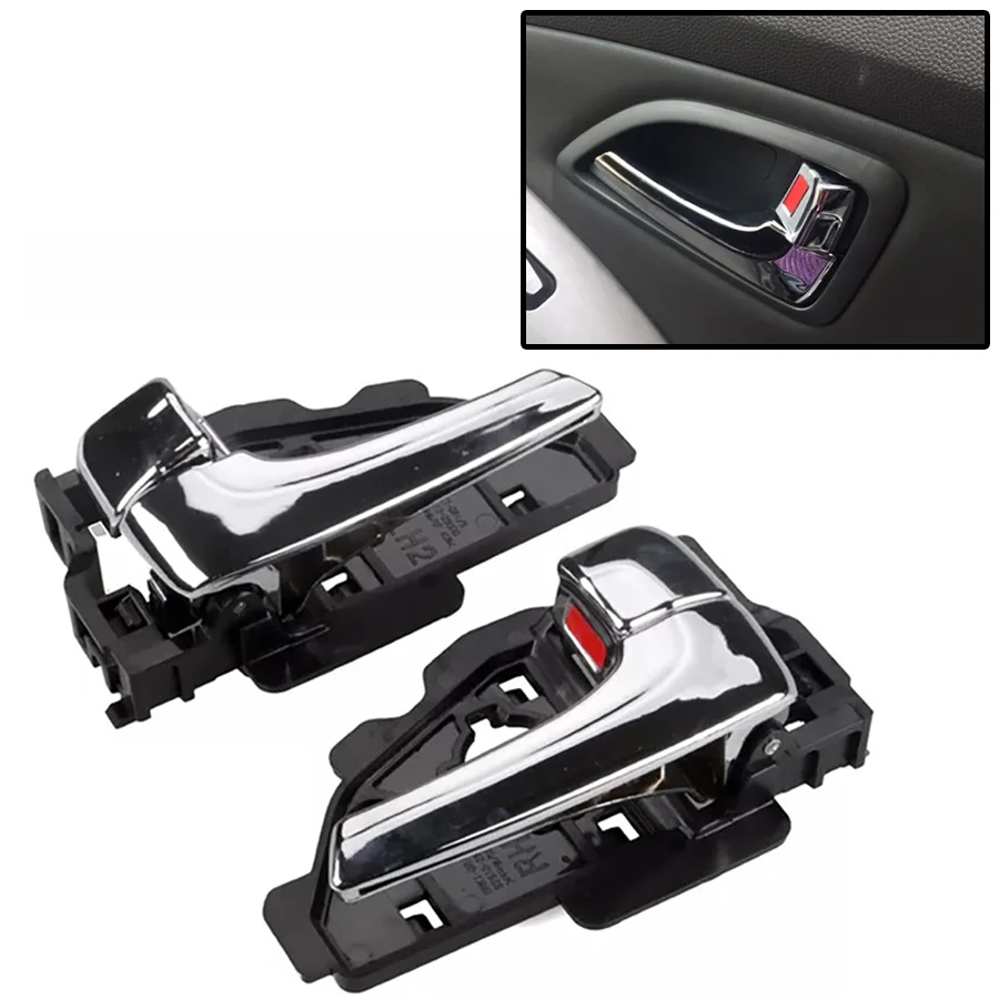 1Pc Car Interior Chrome Door Handle Left/Right Fit For Hyundai Tucson ix35 2010 2011 2012 2013 2014-2017 82610-2S010 82620-2S010