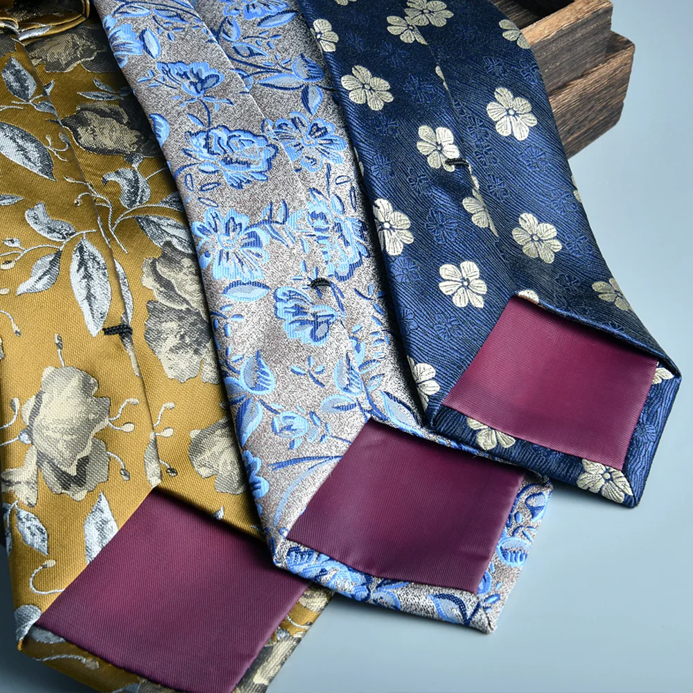 2024 NewTies For Men Jacquard Formal Business 8cm Hand Tied Jacquard Birthday Gift Groom\'S Wedding Accessories
