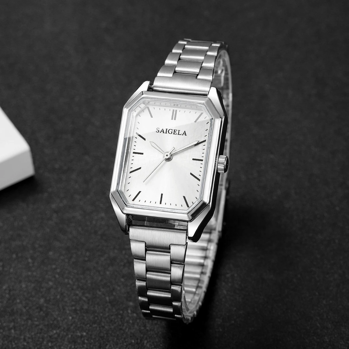 2pcs/set Women's Business Watch New Small Fragrant Style Women's Luxury Simple Dial Quartz Watch Combination Set Box Not Include