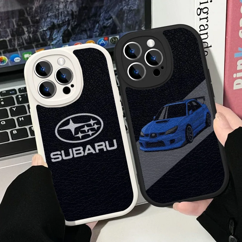 

S-Subaru W-WRX S-Sti Logo Phone Case Phone Case Lambskin For Iphone 14 Pro Max 11 13 12 Mini X Xr Xs 8 6 7 Puls Se Luxury Mobile