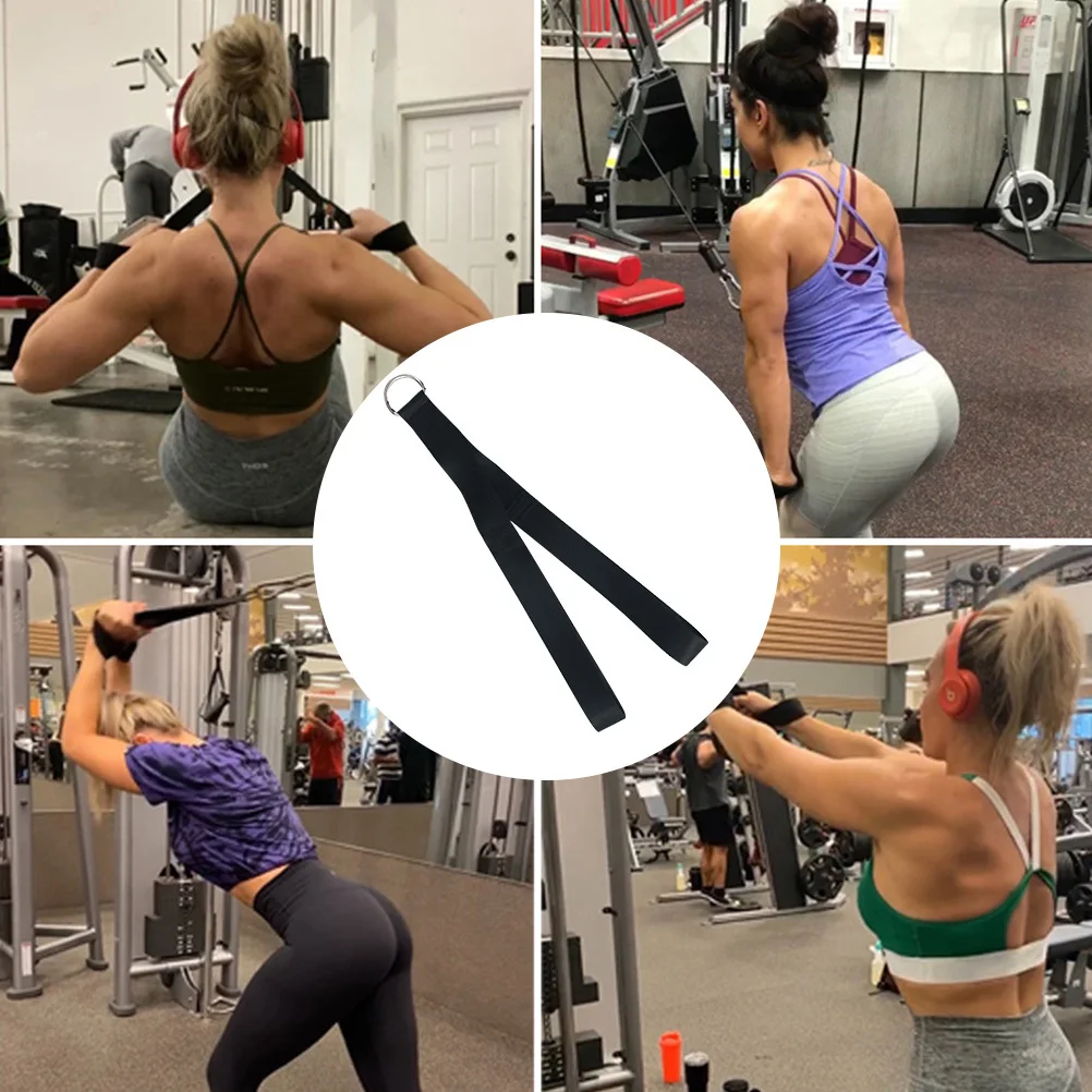 

Fitness Resistance Rope Black Lightweight Portable Pull Cord For Biceps Triceps Training Body Exerciser Cable Machine Attachment