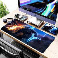 Painting Halo Colored Gaming Table Computer Rug Mouse Gamer Office Game Keyboard Desk Pad Desktop PC Accessories Large Mats Big