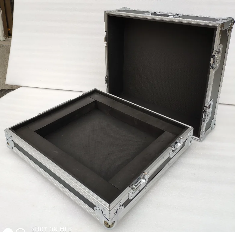 Custom Made Dj Mixer Flight Case Factory Aluminum for MG16 Mixer Black Customize OEM Wireless Microphone Flight Case CSL