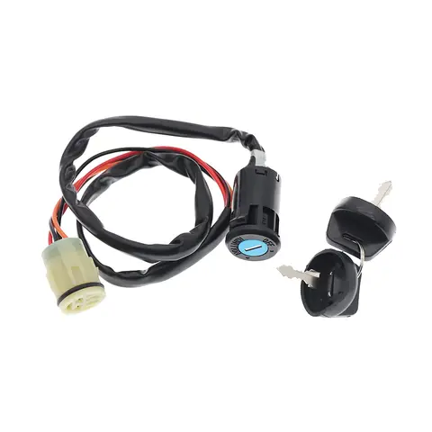 USERX 범용 오토바이 혼다 TRX350 TRX420 TRX450 TRX500 TRX650 용 키가있는 대형 변위 스위치 잠금 점화 스위치