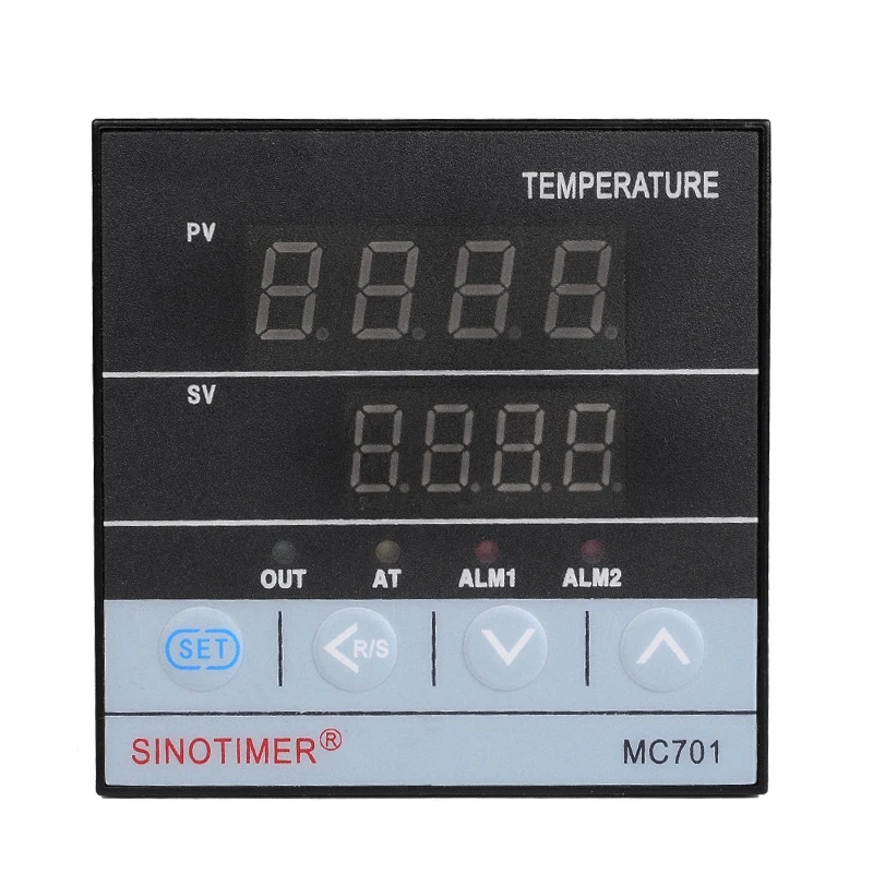

ABDE-SINOTIMER MC701 Цифровой ПИД-регулятор температуры Водонепроницаемый датчик K Тип PT100 Входное реле SSR Выход
