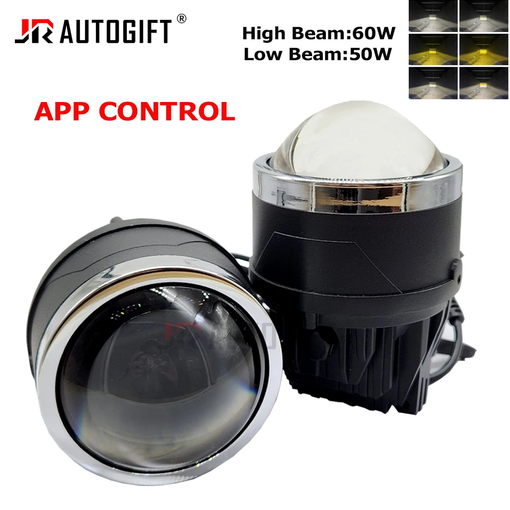 

Управление приложениями 3,0 дюйма трехцветный BI светодиодный объектив проектора для автомобильных фар 3000k 4300k 6000K авто лампа автомобильные аксессуары