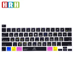 HRH Logic Pro X Verknüpfung Hotkey Funktionale Silikon Tastatur Abdeckung Für MacBook Pro 16 13 A2141 M1 M2 Chip 2022 a2338/A2251/A2289