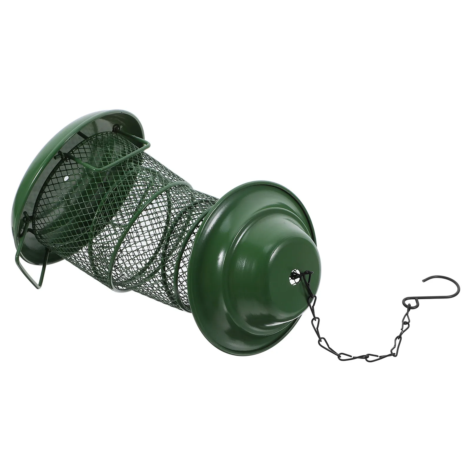 

Feeder for Outdoor Garden Balcony Patio Space-Saving Single Layer Square Hanging Mesh Hook Platform Bird Feeder