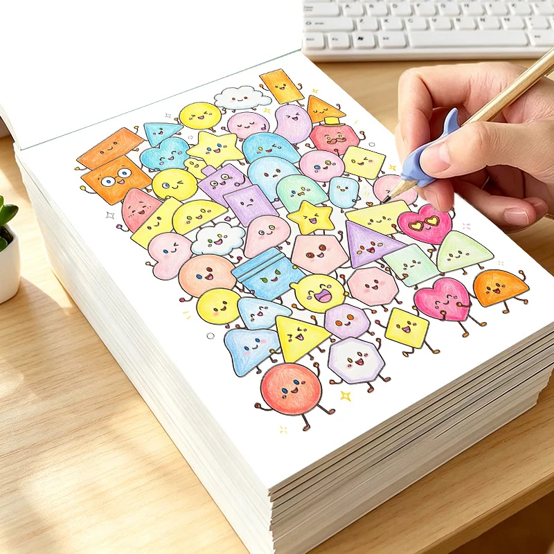 Relaxing Little Doodles Sketch Trace Coloring Book Whimsical Cute Monster Doodle Art Designs Stress‑Relief Drawing Colouring