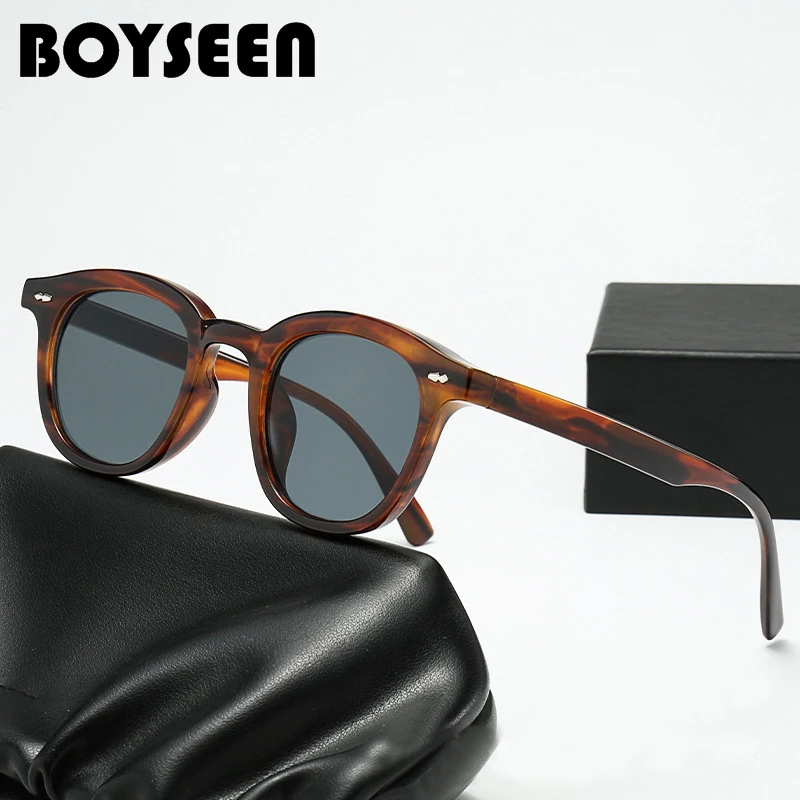 Lunettes de soleil rétro à imprimé léopard pour hommes, nuances classiques, lunettes de soleil d'extérieur pour hommes, UV400, mode