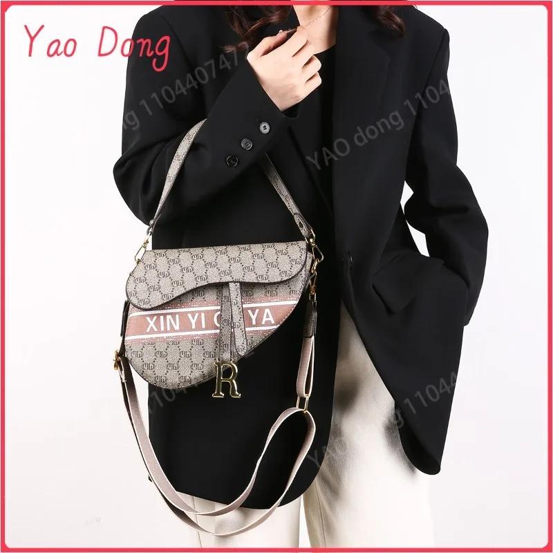 Yao Dongผู้หญิงยอดนิยมสุภาพสตรีหนังคลาสสิกCrossbodyกระเป๋าไหล่กระเป๋าMessager Luxury Elegant