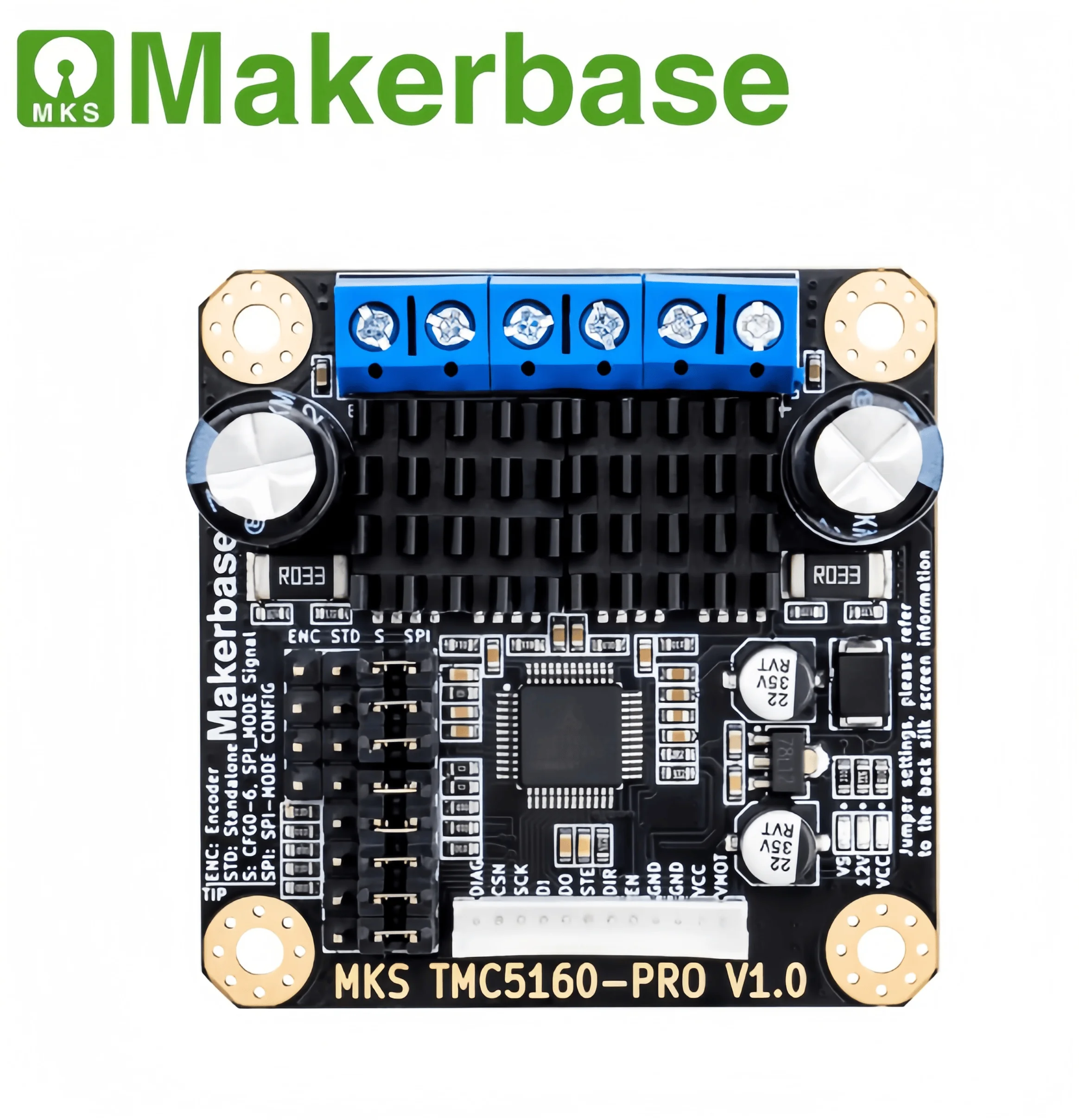 Makerbase MKS TMC5160-PRO High-Current (6A), High-Voltage Stepper Motor Driver