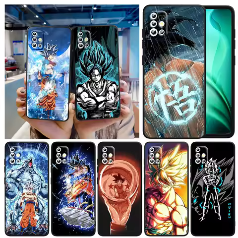 D-Dragon Ball Z Anime G-Goku For Samsung A53 A52 A33 A32 A51 A71 A21S A13 A73 A50 A22 A23 A03 A72 A54 A12 5G Black Phone Case