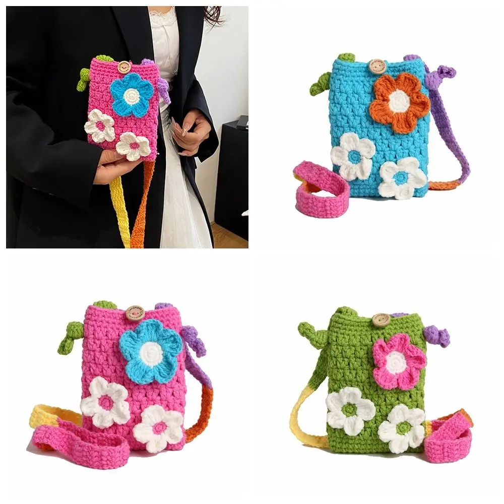 Böhmische Baumwolle Häkeln Weben Tasche Baumwolle Seil Aushöhlen Blume Schulter Tasche Große Kapazität Lagerung Tasche Gestrickte Umhängetasche