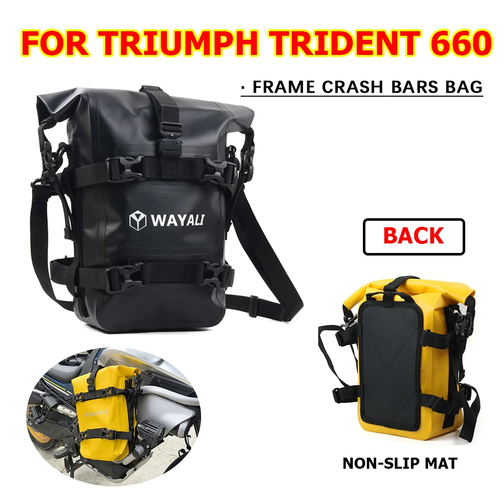 

2023 2022 FOR Trident660 Frame Crash Bars Bag For Triumph Trident 660 2021 Motorcycle Accessories Waterproof Repair Tool Bag