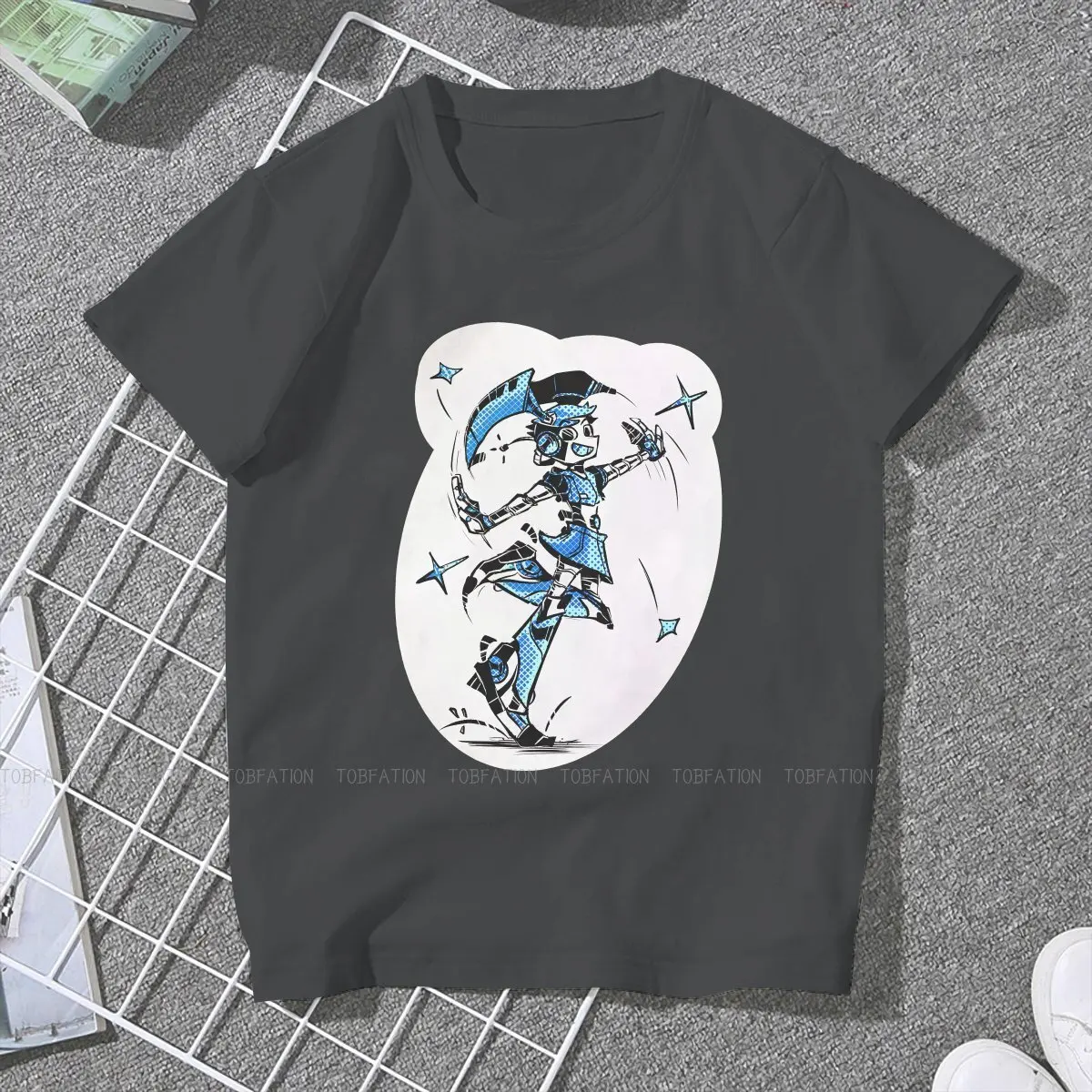 Girls T Shirt My Life as a Teenage Robot Female Tops Harajuku Kawaii Tees Ladies 4XL Oversized Tshirt