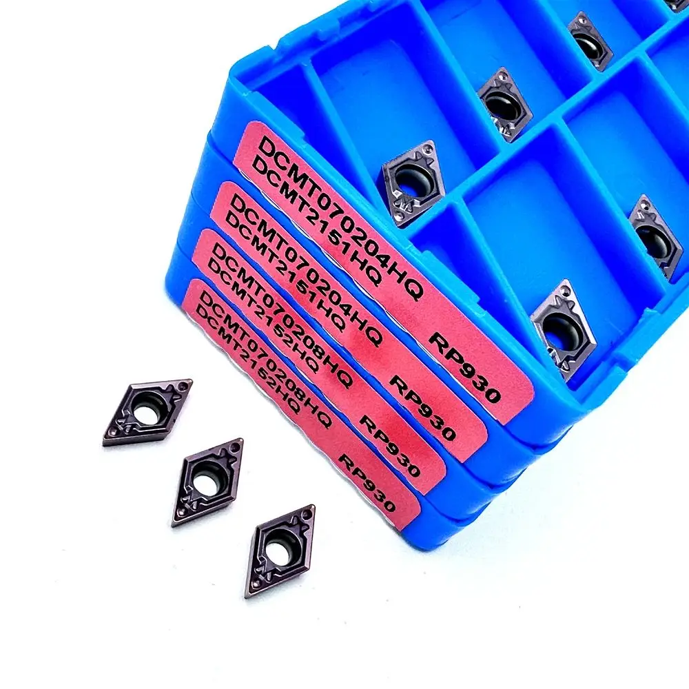 DCMT070204 DCMT11T304 DCMT11T308 RP930/CA5525 كربيد إدراج أداة القطع باستخدام الحاسب الآلي عالية الجودة مخرطة أداة معالجة الفولاذ المقاوم للصدأ