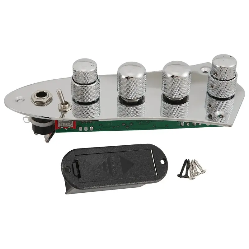 Superior-5 Jazz JB Bass Loaded Wired Control Plate Guitar Parts Plastic+Metal For 4/5 String Bass view 6