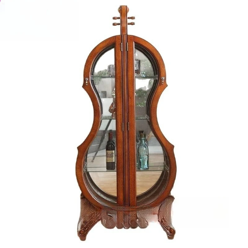 

Baijiu Cabinet American Cello Wine Cabinet Living Room Decorative Locker Display Cabinet