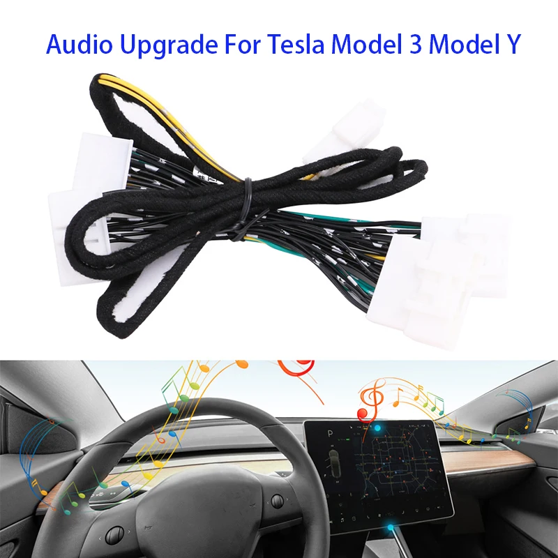 Standard Range Plus Audio Inactive Activation Wire Harness SR+ Horn Cable Speaker For Tesla Model 3 2018 - 2020 2021 2022 2023