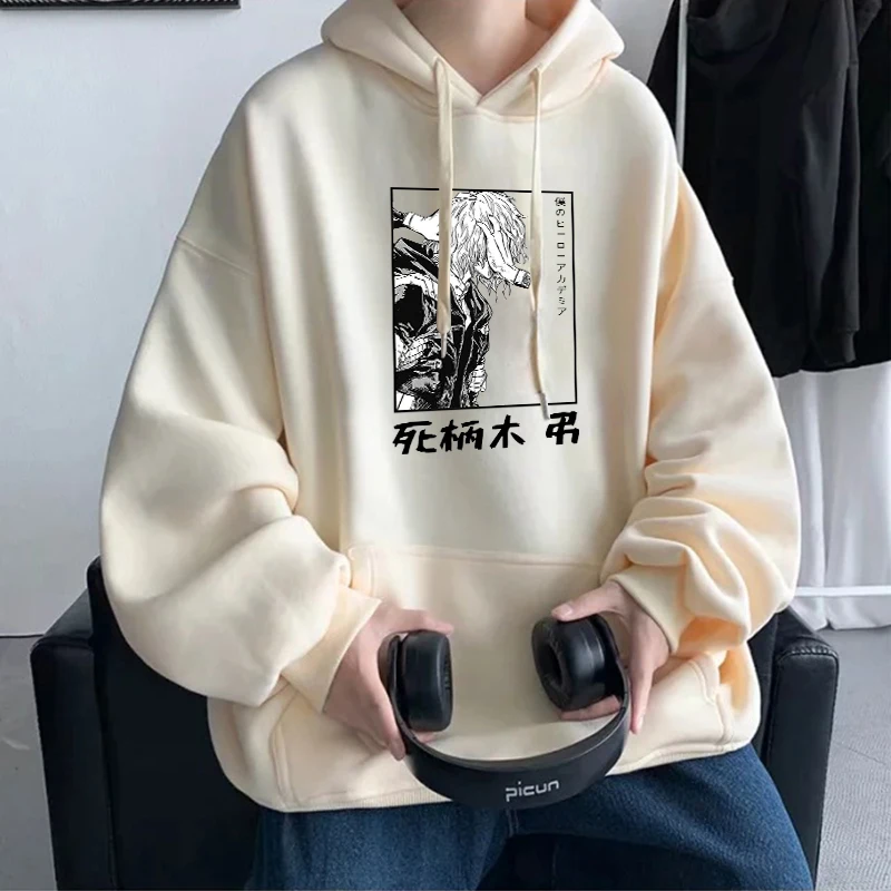 Japan Anime My Hero Academia Shigaraki Tomura Hoodies Autumn Winter Vintage Fashion Men Women Streetwear Fleece Warm Sweatshirts