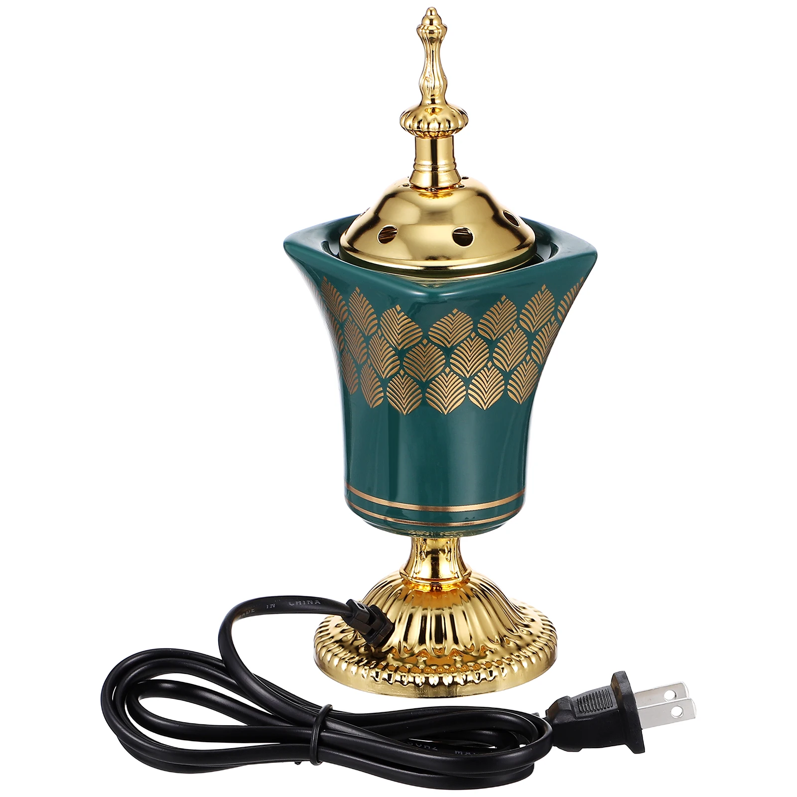 

Electric Ceramic Incense Burner Exquisite Middle Eastern Festival Small Incense Burner Original US Plug Applicable Voltage AC110