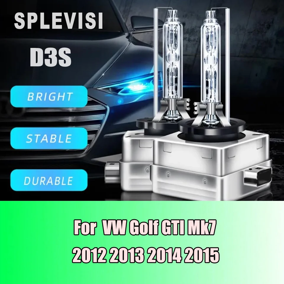 

D3S 35W hid headlight bulb 6000K White headlamp light Car Lamps HID Conversion Kit For VW Golf GTI Mk7 2012 2013 2014 2015