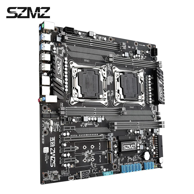 Go! SZMZ X99 Dual CPU Motherboard LGA 2011 v3 Mother Board Support Xeon E5 V3 V4 Base Plate x99 placa mae LGA 2011-3 X99