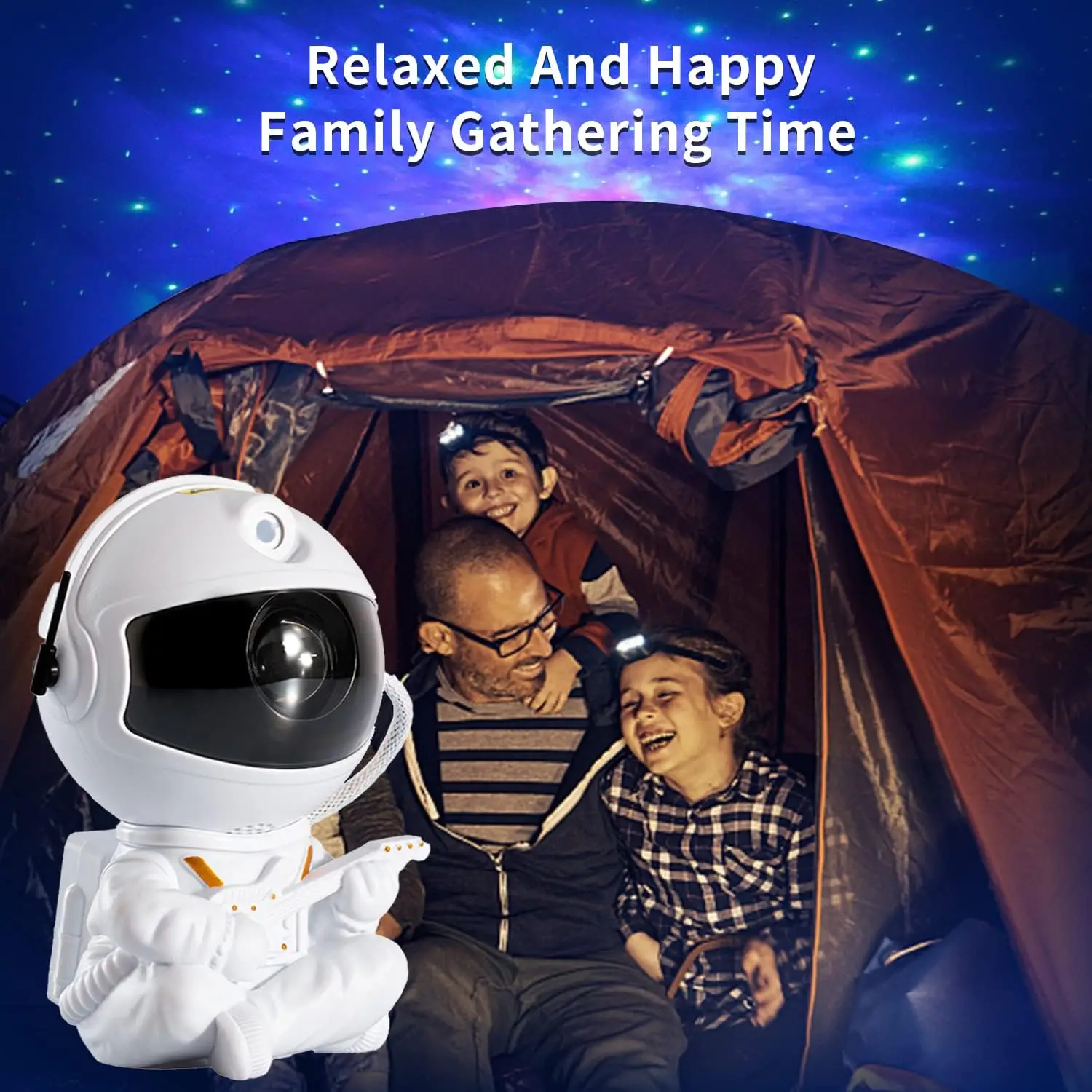 Galaxy Star Projector Night Lights Starry Sky Astronaut Atmosphere LED Lamp For Decorative Bedroom Ceiling Kids Children Gifts