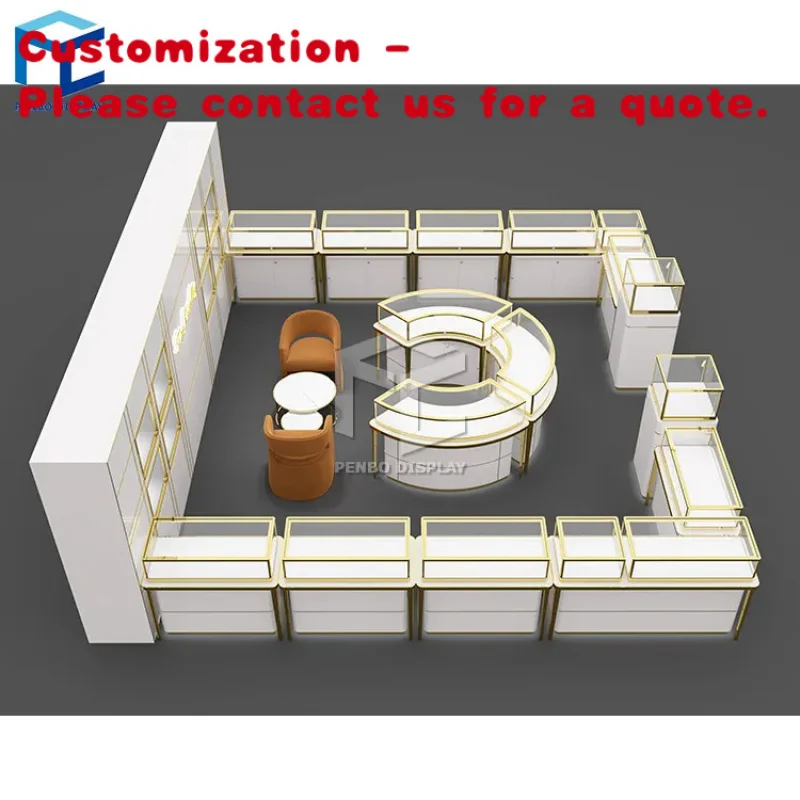 

на заказ.Квадратный ювелирный магазин, дизайн стойки, роскошный ювелирный магазин, витрина, стол, мебель, стеклянные ювелирные изделия, витрины