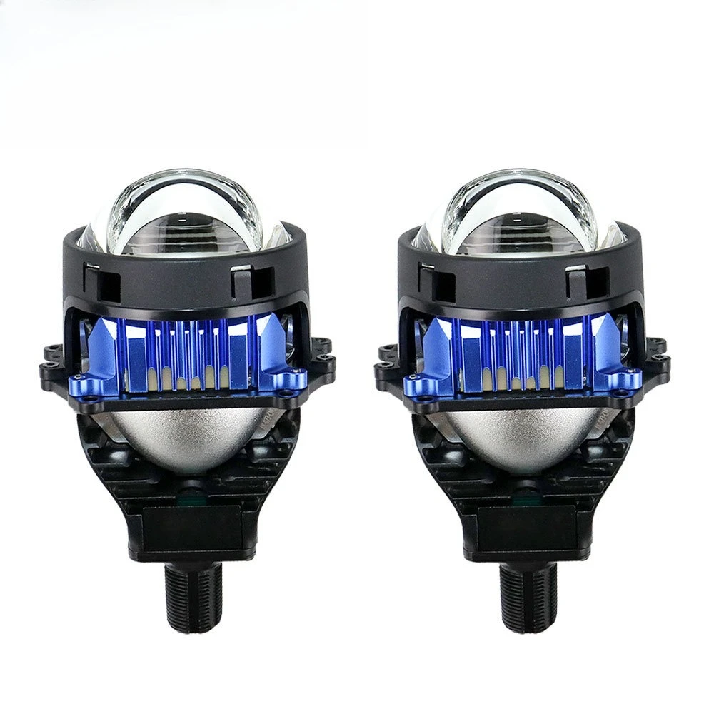 130W G12 Laser Projetor Bi LED Dual Cup Headlight High Low Beam Integrated Lamp for Car Modification & Replacement 6500K 9-36V