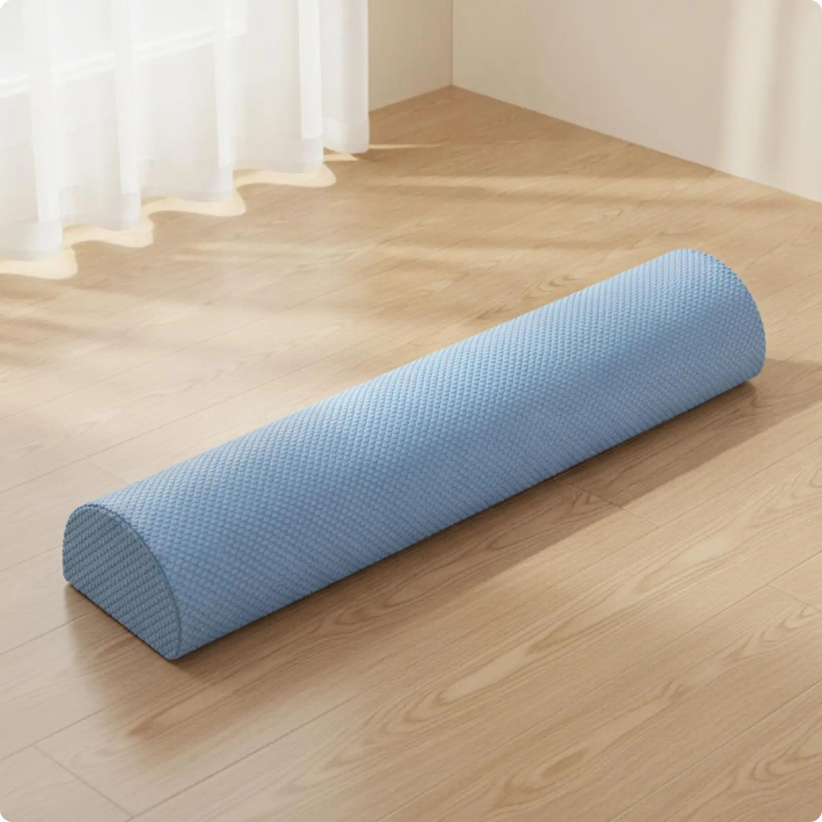 Portable Foam Roller Pillow 60cm with Diamond Grip Surface for Yoga Stretching and Physical Therapy