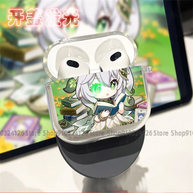 Game Genshin Impact AirPods Case for Apple Airpods 1 2 3 Pro Pro2 2022 Wireless Bluetooth Earphone Cases Cute Cartoon Funda