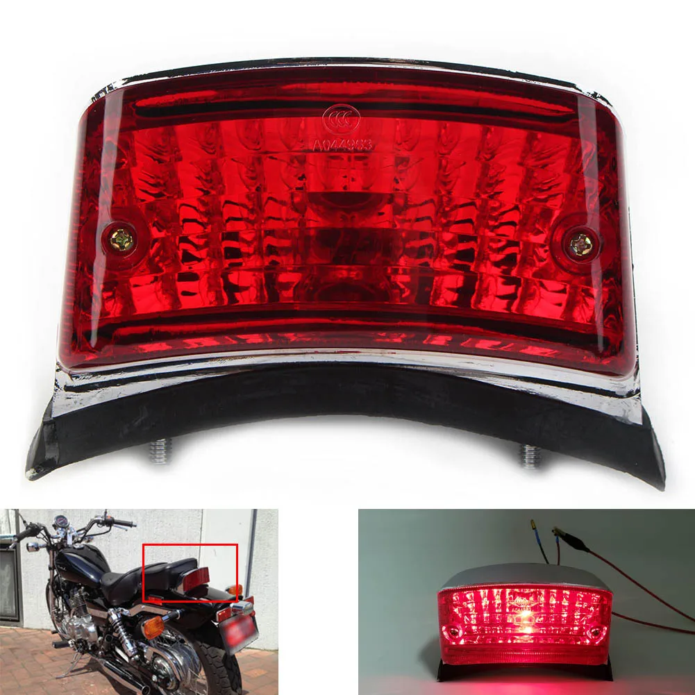 Motorcycle Red Taillight Brake Tail Light Indicator Lamp For Honda Rebel CA 250 CMX 250C 1996-2009