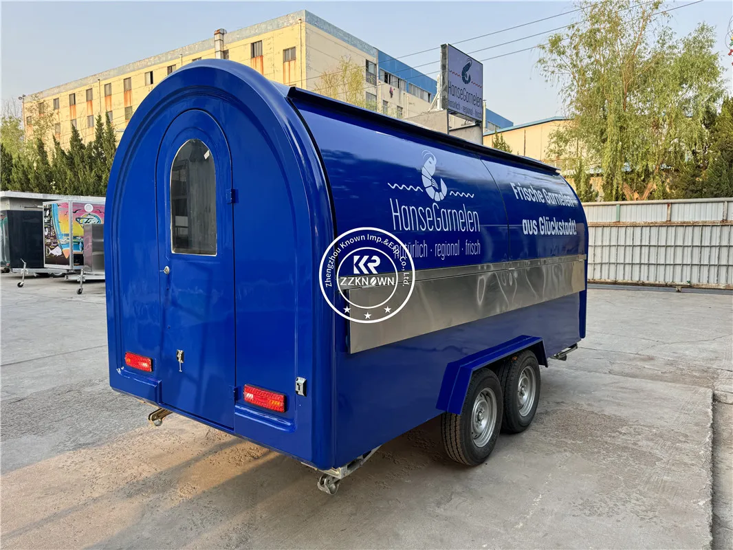 Concession Coffee Food Trailer Fully Equipped for Sale Mobile Restaurant Ice Cream Cart with Wheels