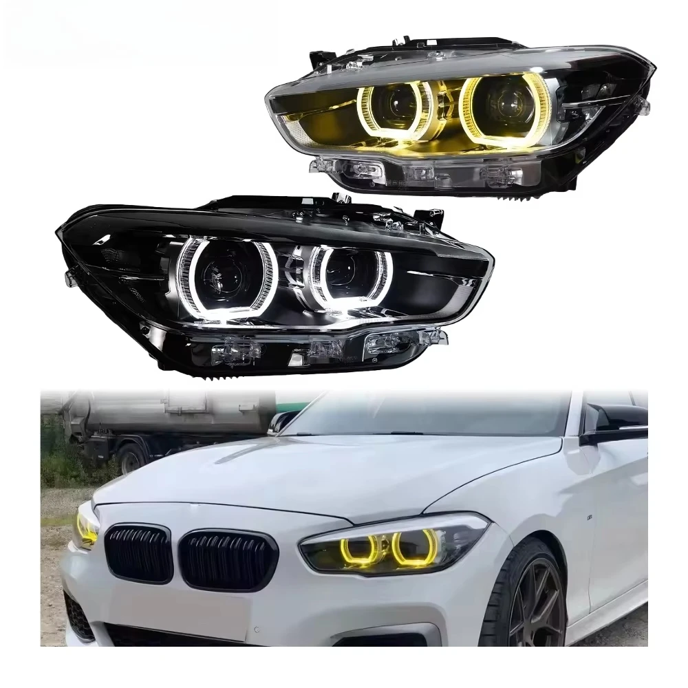 

F20 headlamp 2015-2018 dual-color headlamp modification 1 series lens upgrade LED DRL lamp style