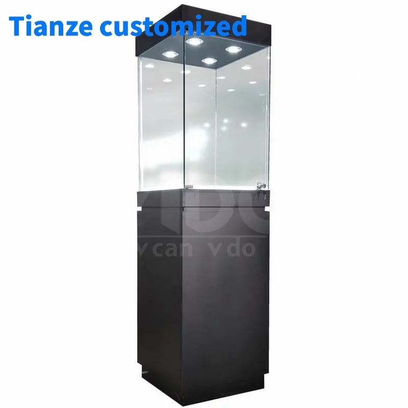 

[Customized]museum display dinosaur museum anti glass jewelry showcase display cabinet