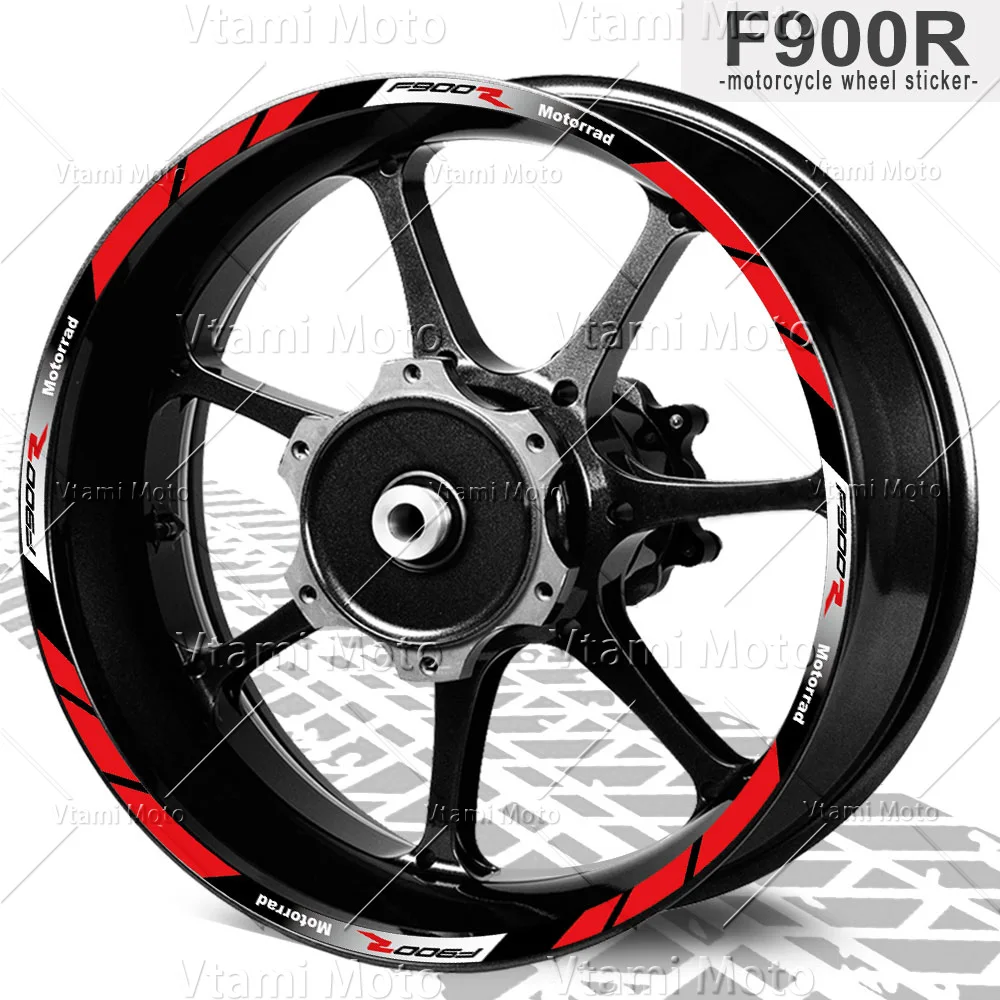 For F900R f900 r F 900 R Reflective Motorcycle Wheel Stickers Rim Decals Waterproof