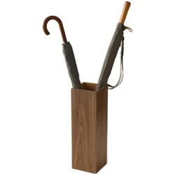 Non-Slip Wooden Umbrella Stand Japanese Free Standing Umbrella Holder Creative Home Commercial Storage Bucket With Drip Tray