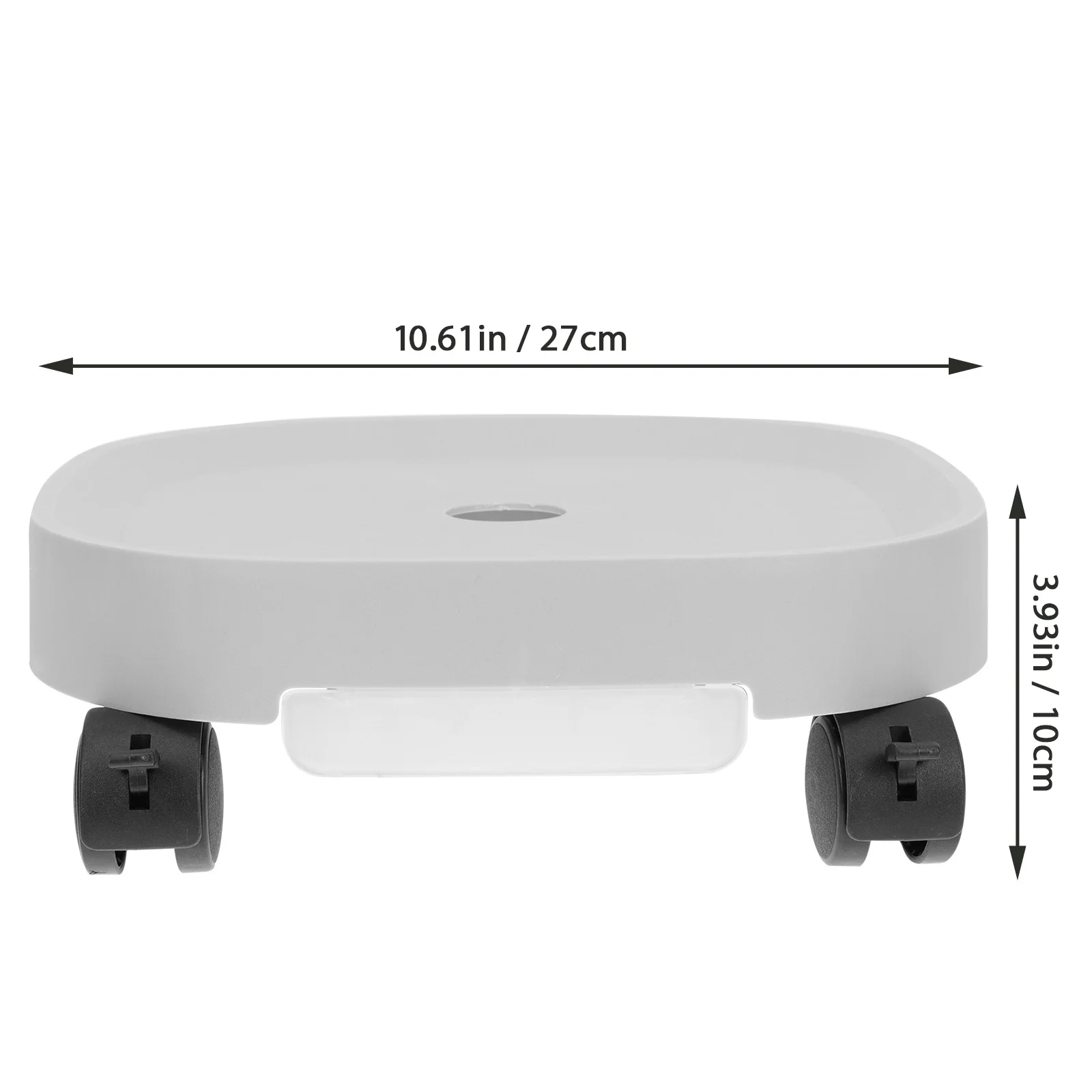 

Flower Pot Trays Resin Plant Rack Bonsai Shelf with Wheels for Indoor Outdoor Use Simple Design Long Serving Time