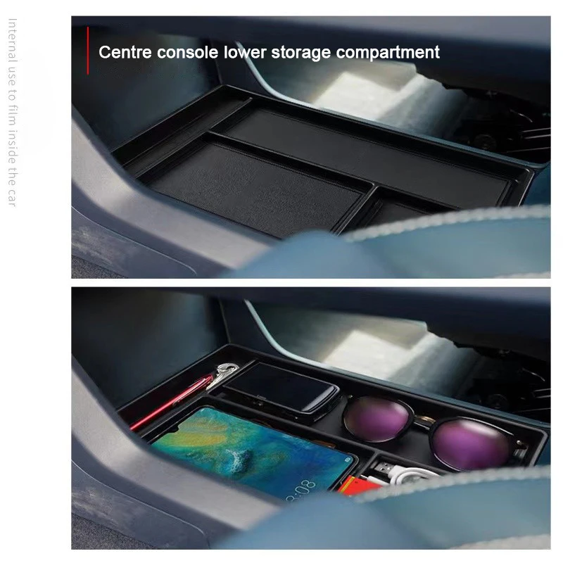 ل ZEEKR 7X 001 009 007GT 2021 2022 2023 2024 2025 سيارة مركز وحدة التحكم مسند الذراع درابزين صندوق تخزين درج منظم اكسسوارات