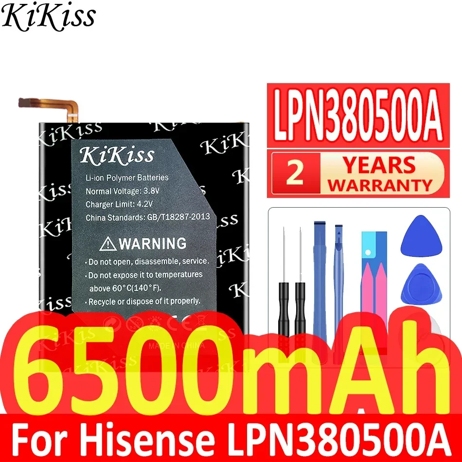 

Мощная батарея 6500mAh KiKiss для Hisense LPN380500A мобильный телефон