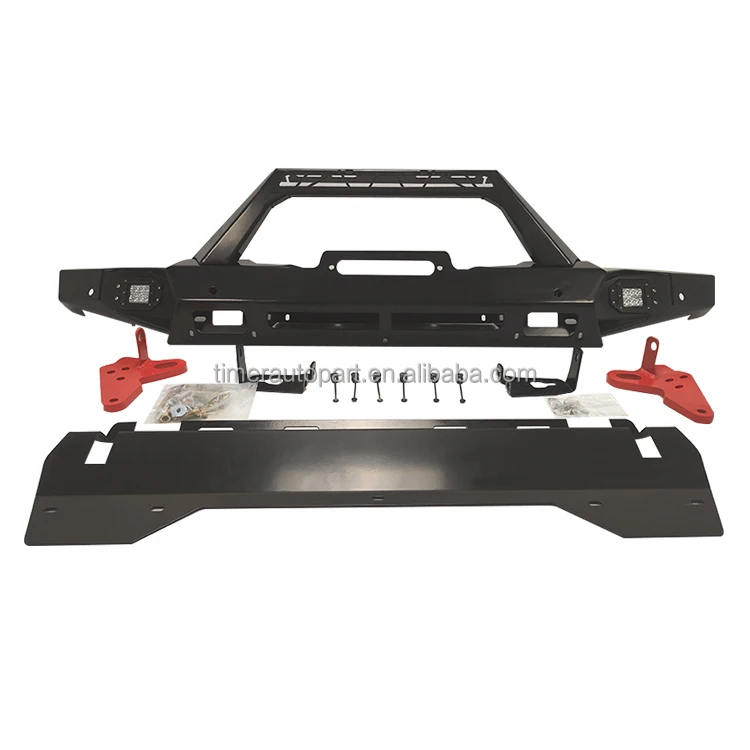 

4X4 Steel Offroad Front Bumper 2022 Jeep Gladiator Motor Vehicles Is Installed Without Damage Full Width Bar(Winch Not Include)
