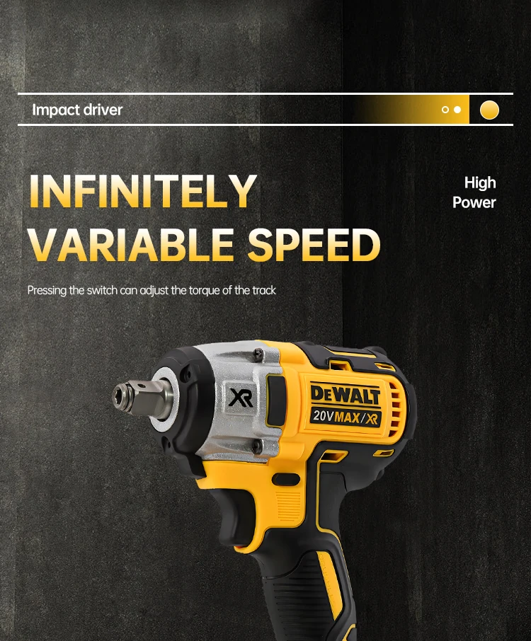 ديوالت 20 فولت بطارية DCF880 تأثير وجع 2300 دورة في الدقيقة المفتاح الكهربائي المدمج إعادة شحن أدوات كهربائية
