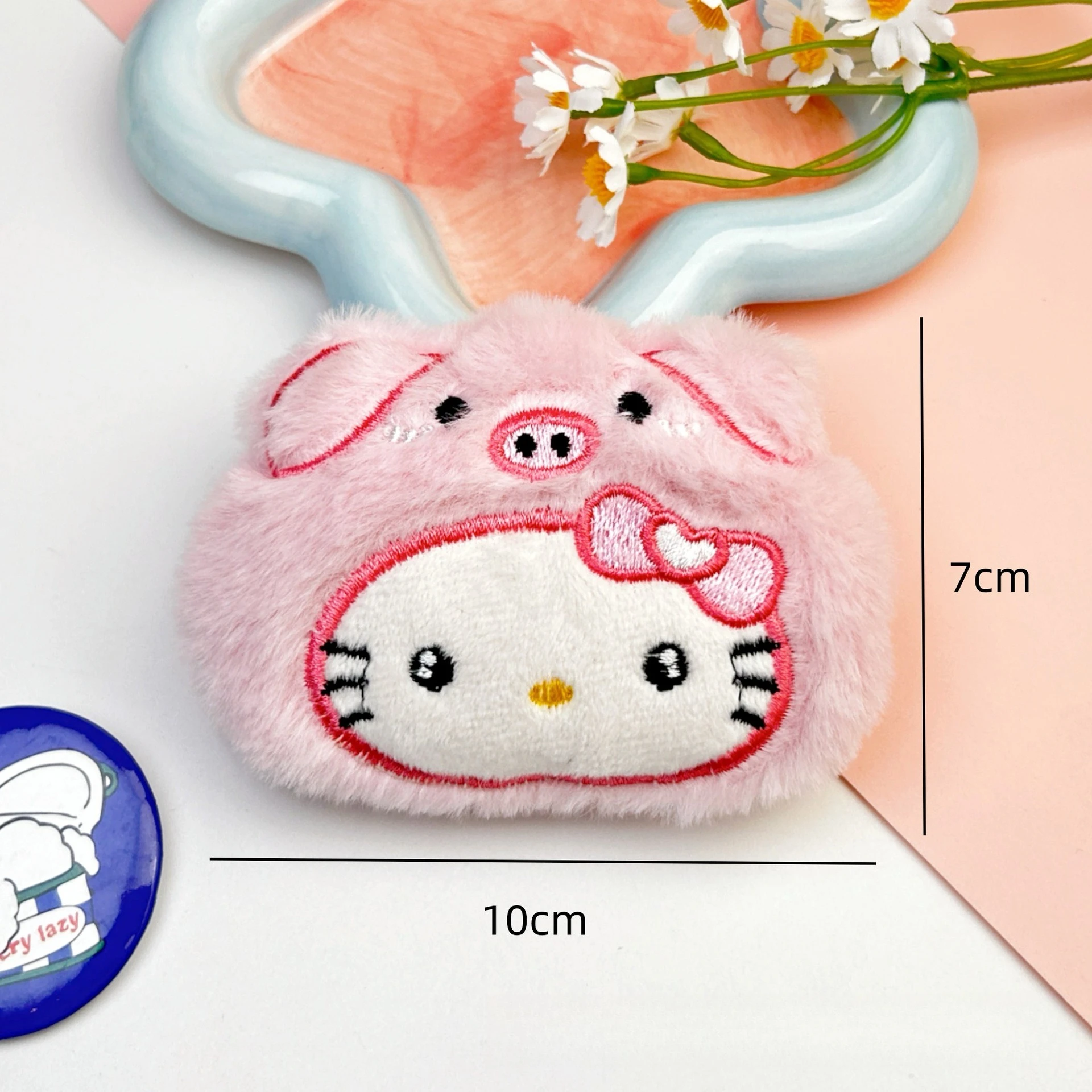 พวงกุญแจตุ๊กตาเฮลโลคิตตี้น่ารัก สไตล์อนิเมะ สำหรับตกแต่งกระเป๋าเป้ ของขวัญสุดน่ารัก นุ่มนิ่ม สร้างสรรค์