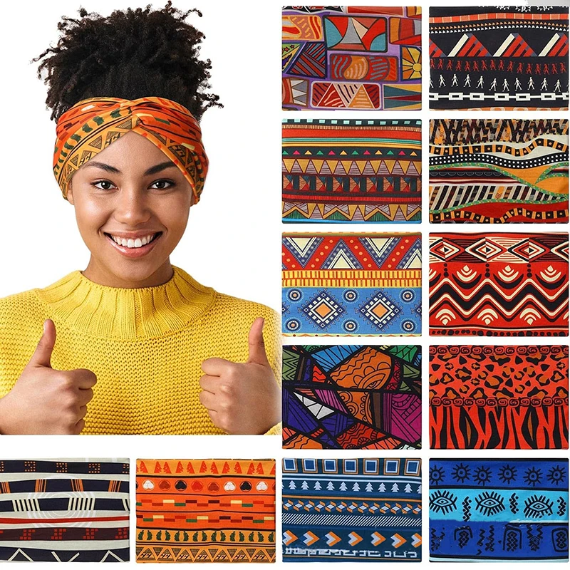 

Widening High Strength Bohemian Yoga Sports Headband African Style Headband Yoga Headband For Exercise