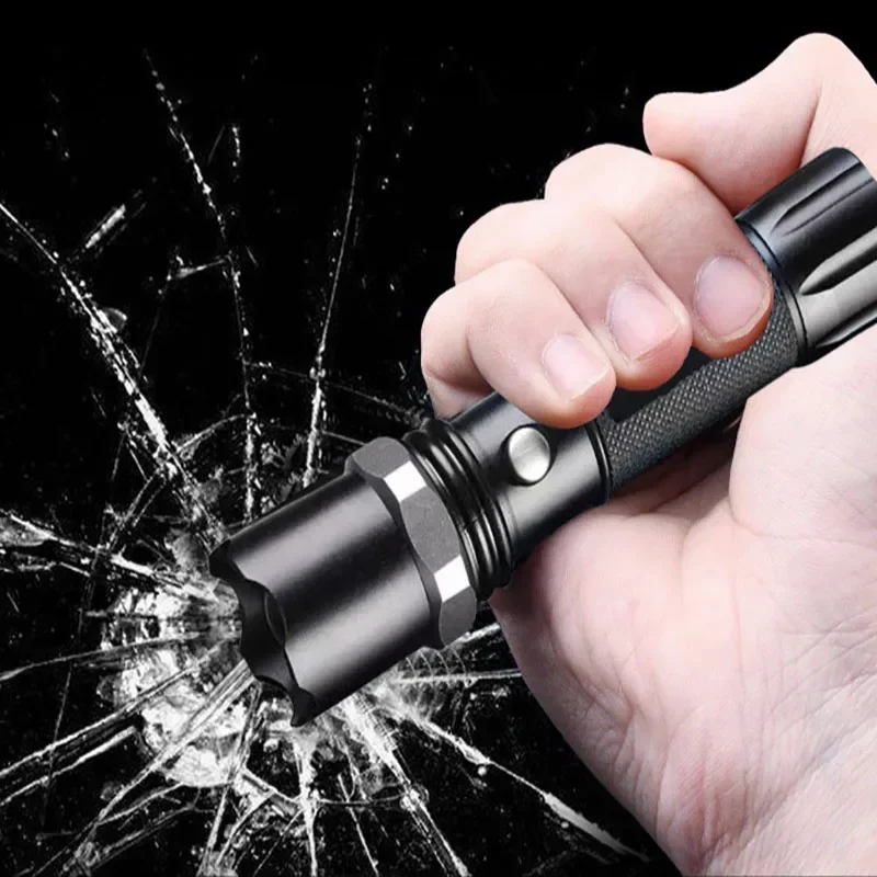 Mini Powerful Flashlight Portable Rechargeable Led Torch Waterproof Zoom Camping Torch Light Outdoor Work Lamp Fishing Lantern